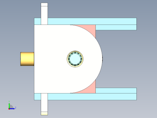 齿轮双万向节结构3D图纸 STP IGS格式左视缩略图