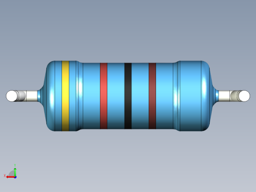 无源元件封装-RES-1W-HH-MF后视缩略图
