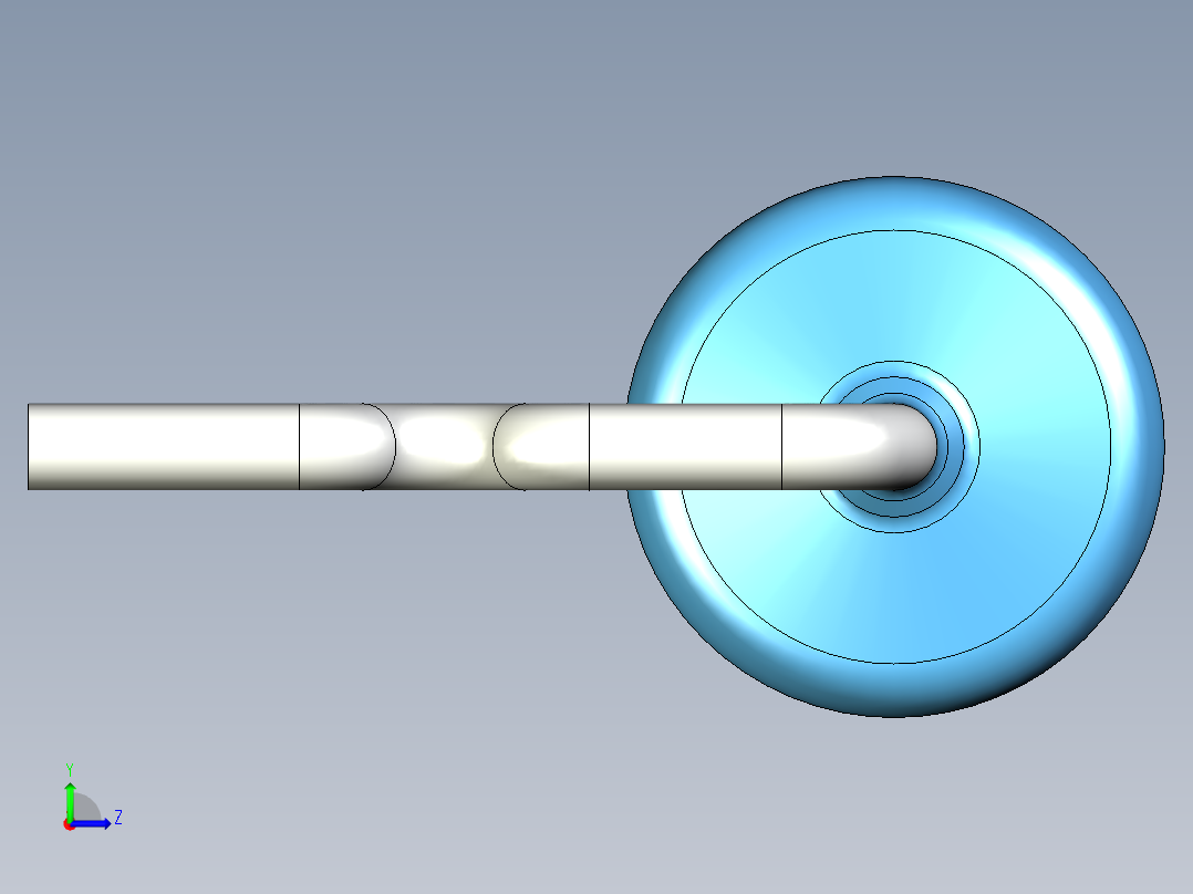 无源元件封装-RES-1W-HH-MF左视图