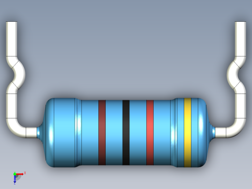 无源元件封装-RES-1W-HH-MF俯视缩略图