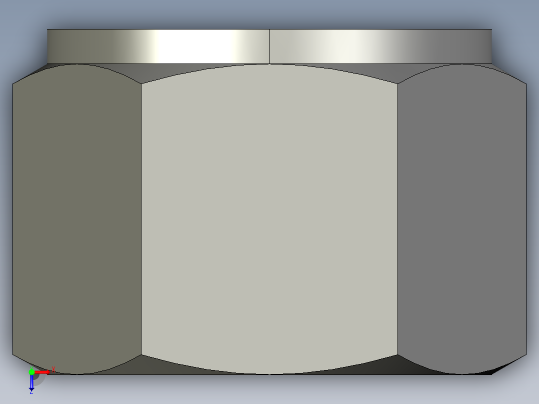 卡套式工业通用硬管接头12_bu-s俯视图
