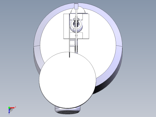 某轿车膜片弹簧离合器设计---操纵机构的设计【三维CATIA】俯视缩略图