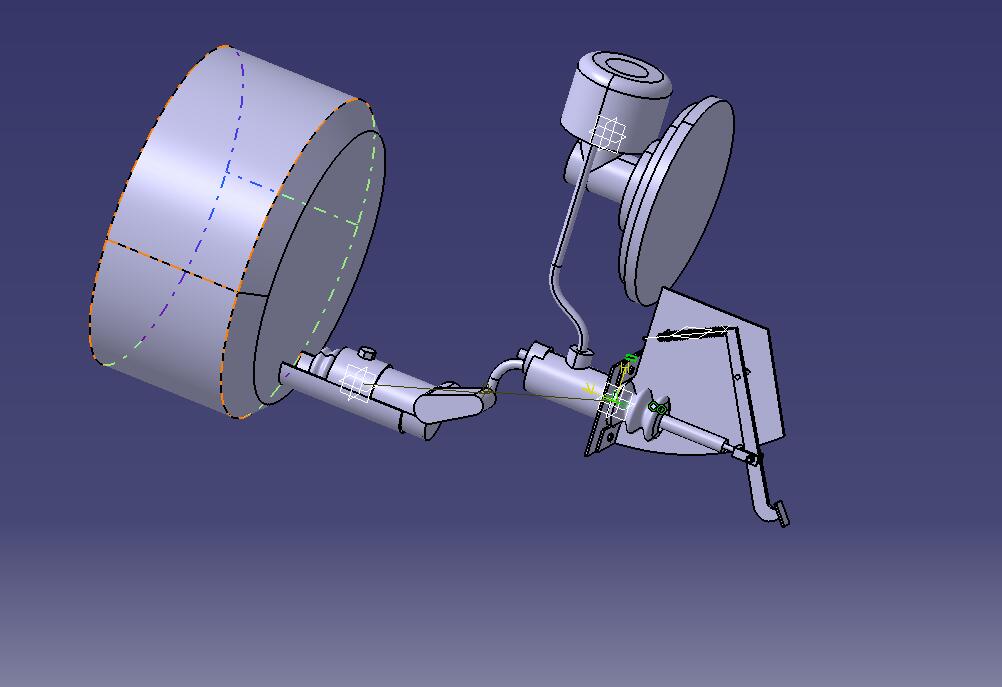 某轿车膜片弹簧离合器设计---操纵机构的设计【三维CATIA】