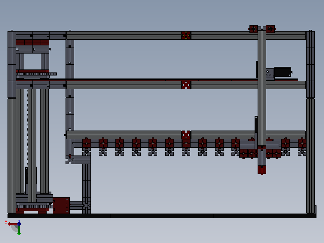 慧鱼乐高智能立体停车场后视图