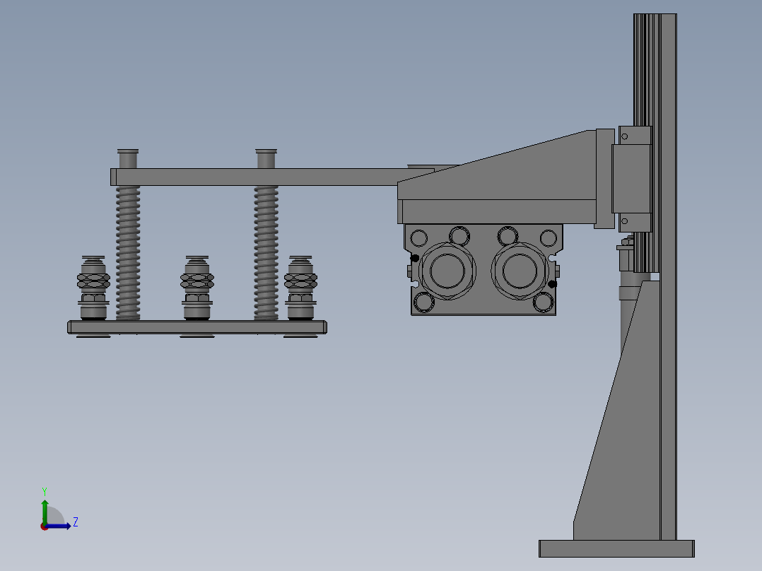 气缸下料模组左视图