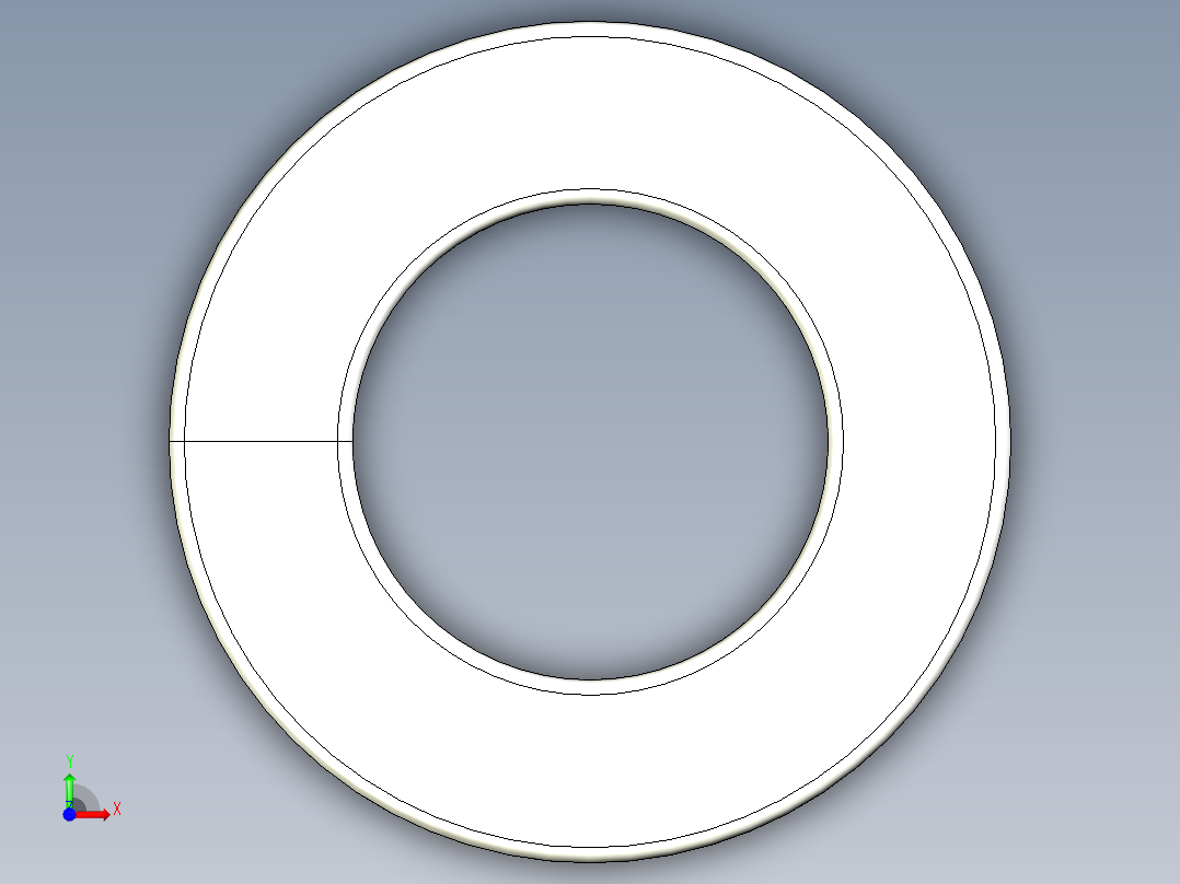 弹簧垫圈-M3前视图