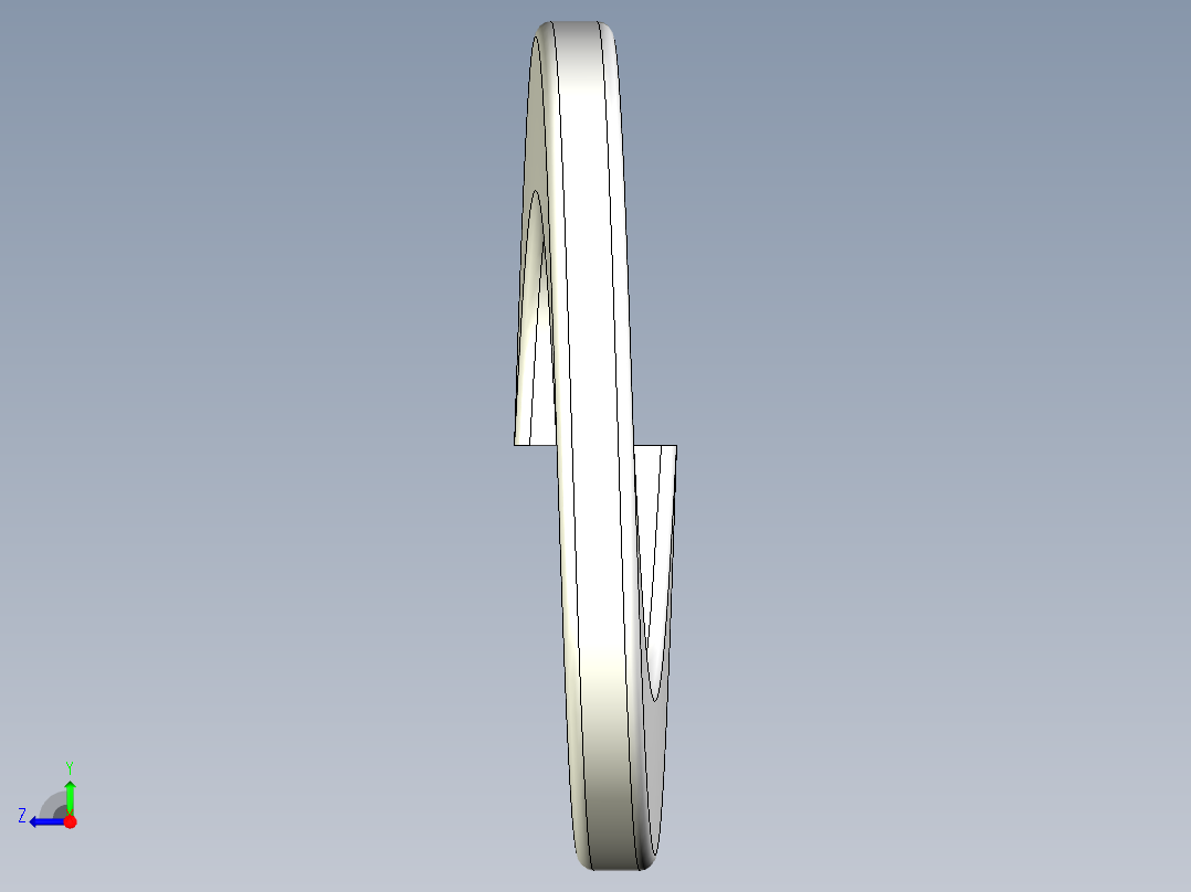 弹簧垫圈-M3右视图