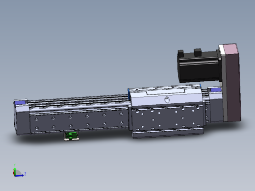 电动滑台模组SRW64侧装模型