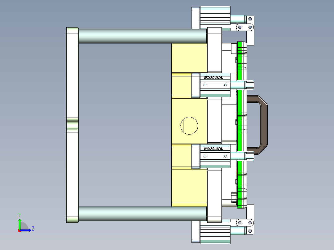 AAPB0-TRIM-笔记本CNC工装夹具三维模型CNC4-0422左视图