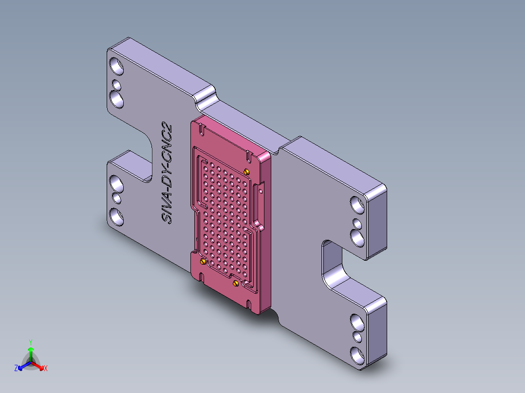 SIVA-DY-笔记本CNC工装夹具三维模型CNC2-161222主视图
