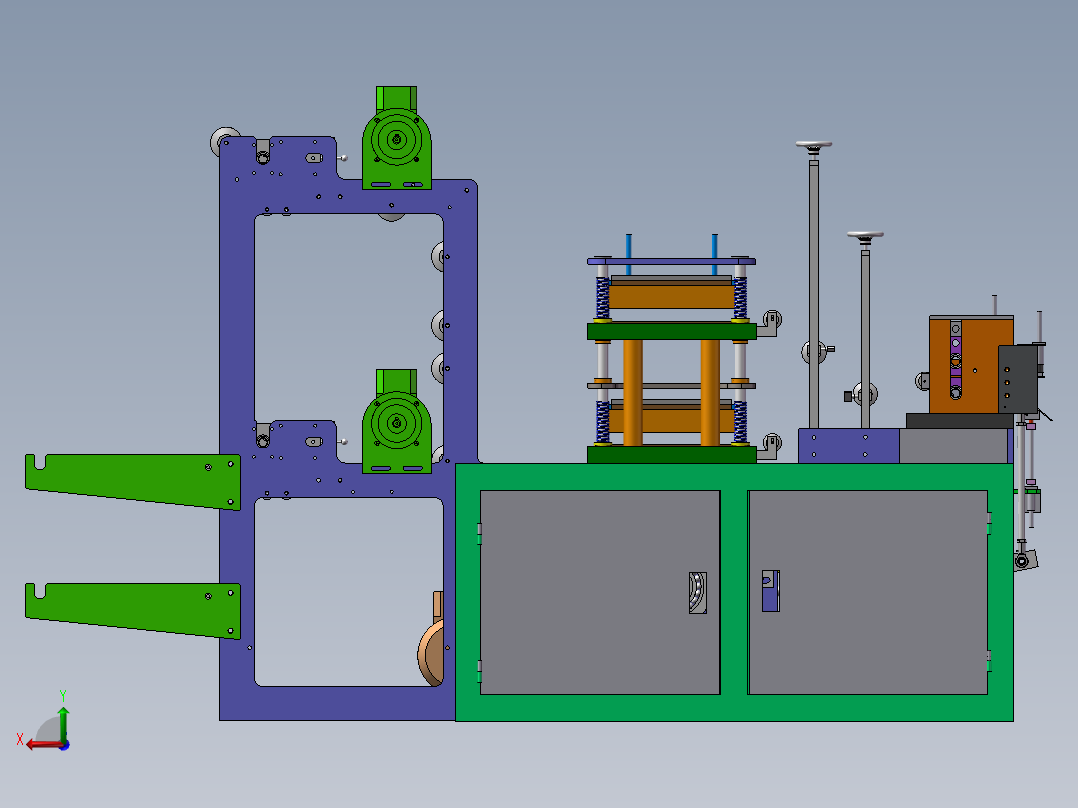 一次性手套机sw2016后视图