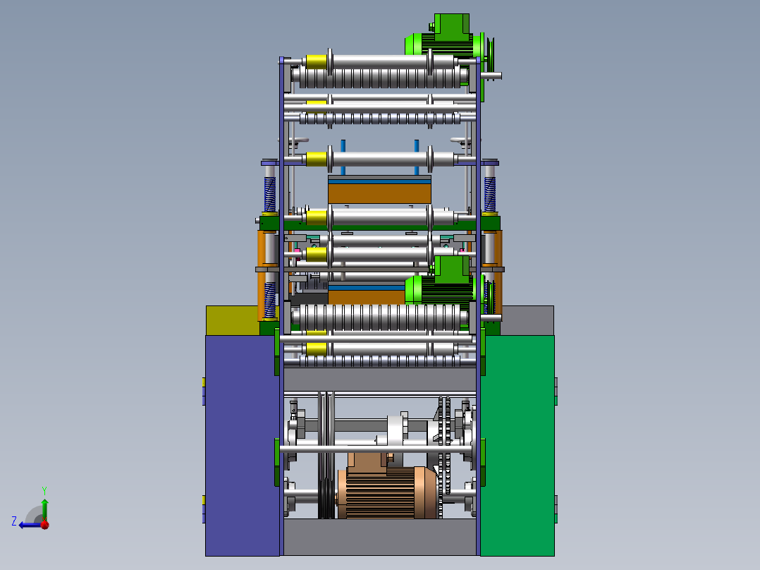 一次性手套机sw2016右视图