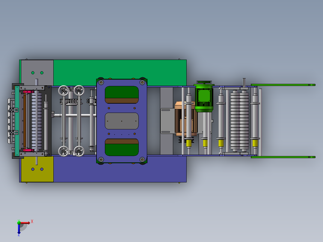 一次性手套机sw2016俯视图