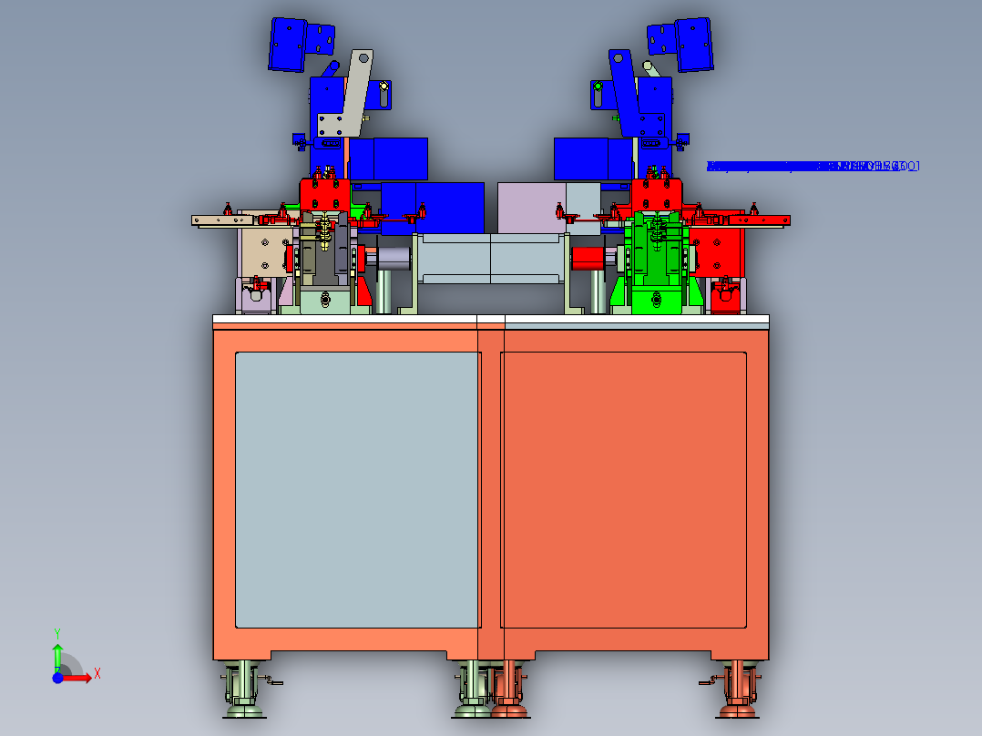 纽扣装袋输送机creo5.0.zip前视图