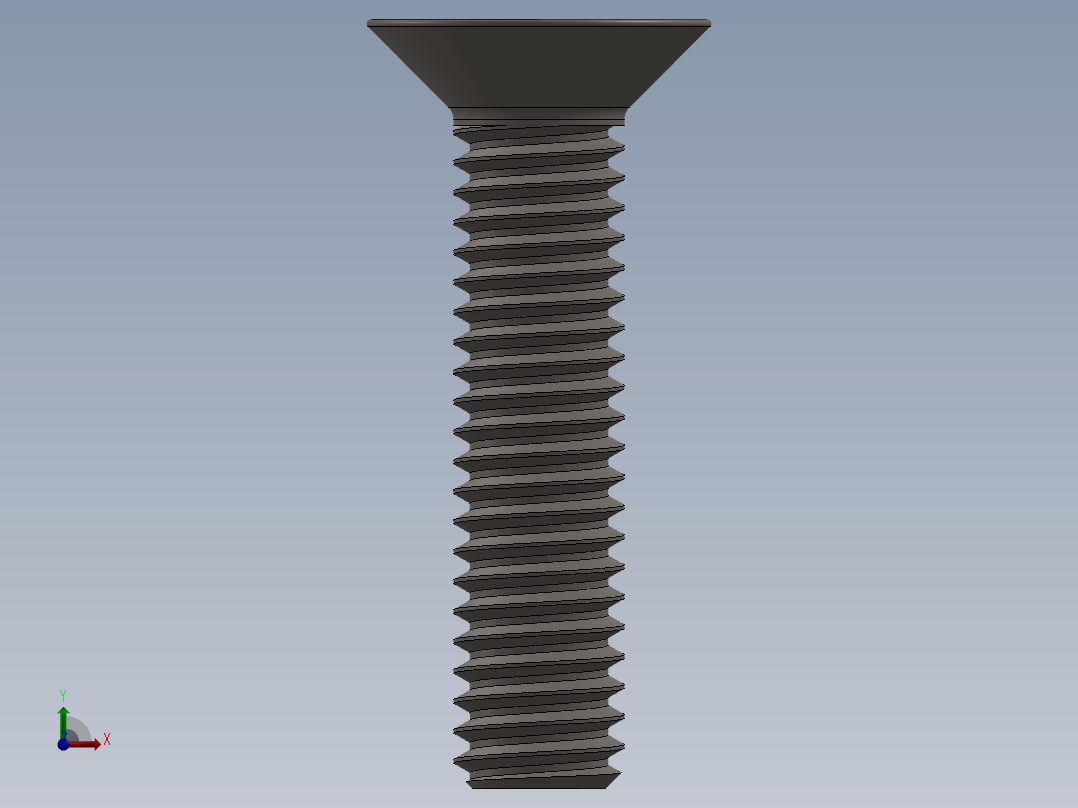 Screw_ISO_10642_M4x18_A2.SLDPRT前视图