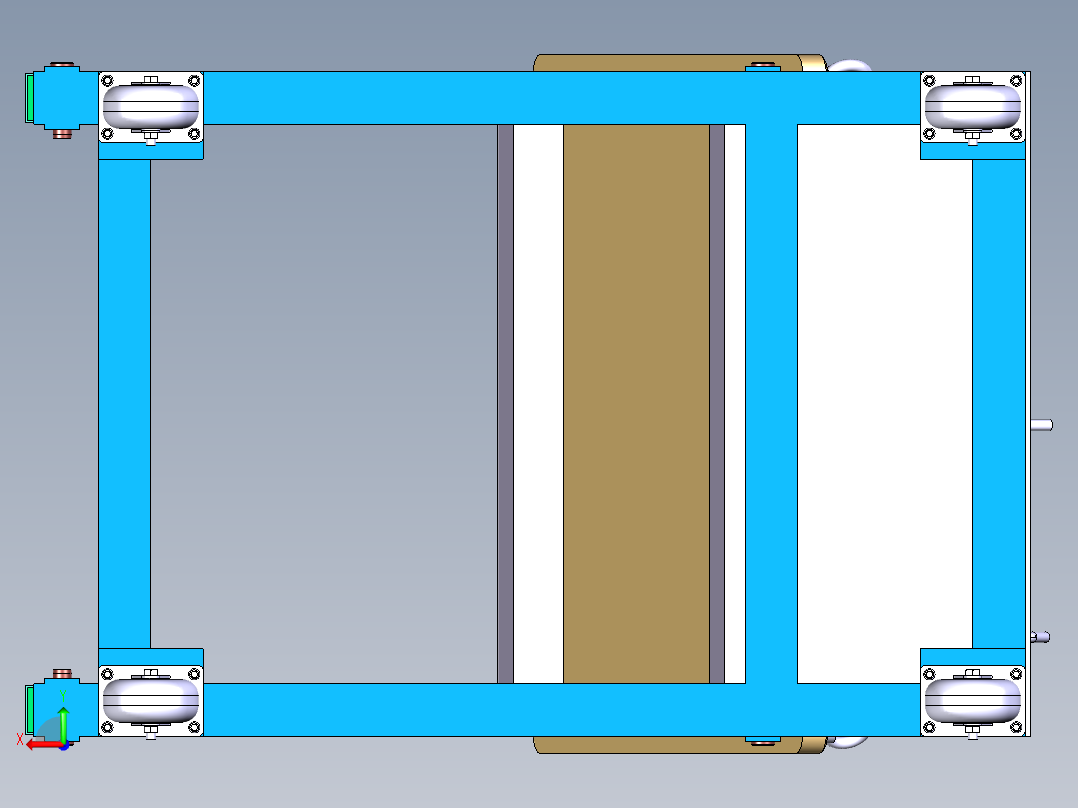 控制夹具后视图