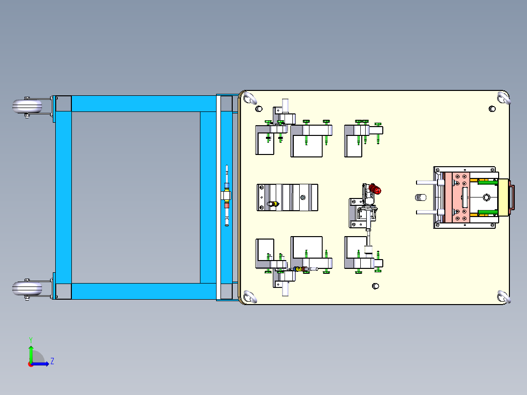 控制夹具左视图