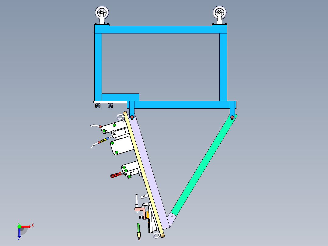 控制夹具俯视图