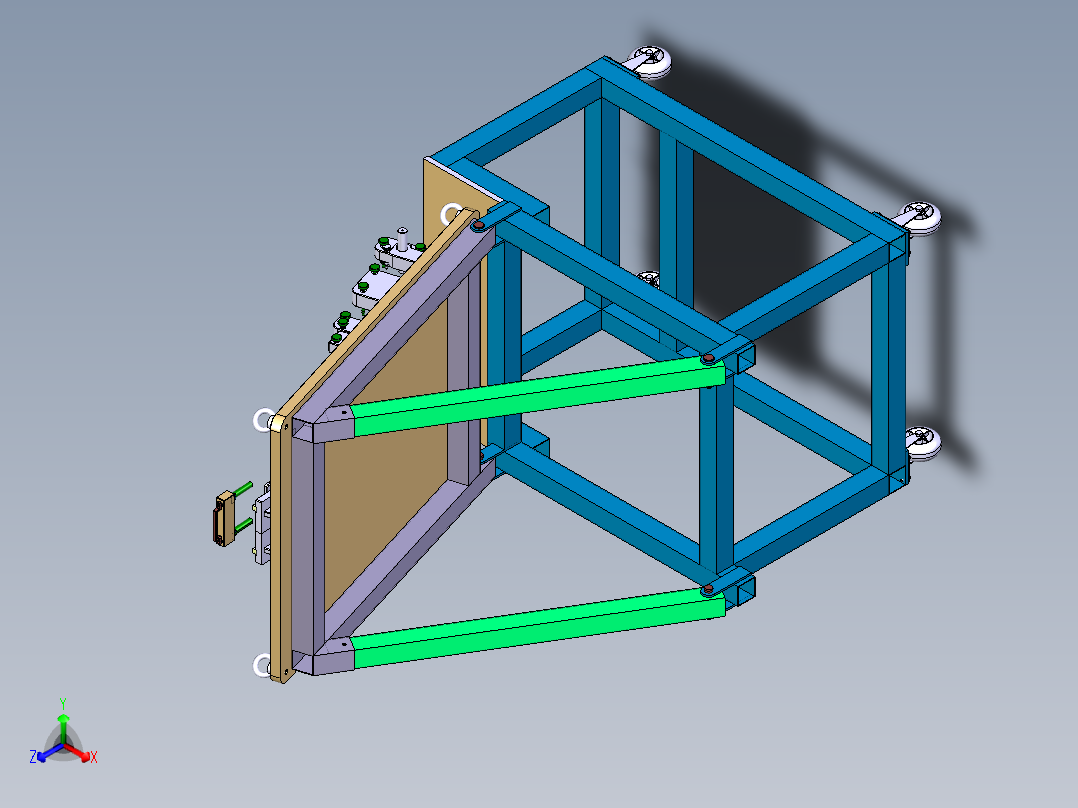 控制夹具正等轴测图