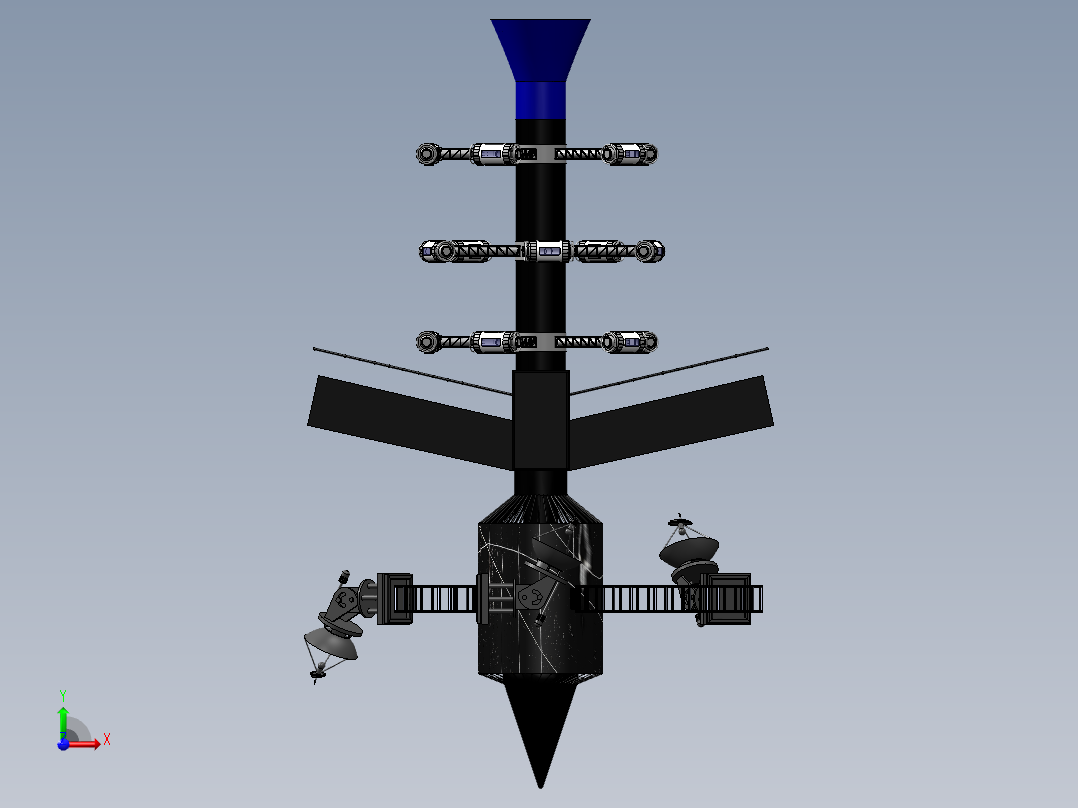 卫星、空间站(44)前视图