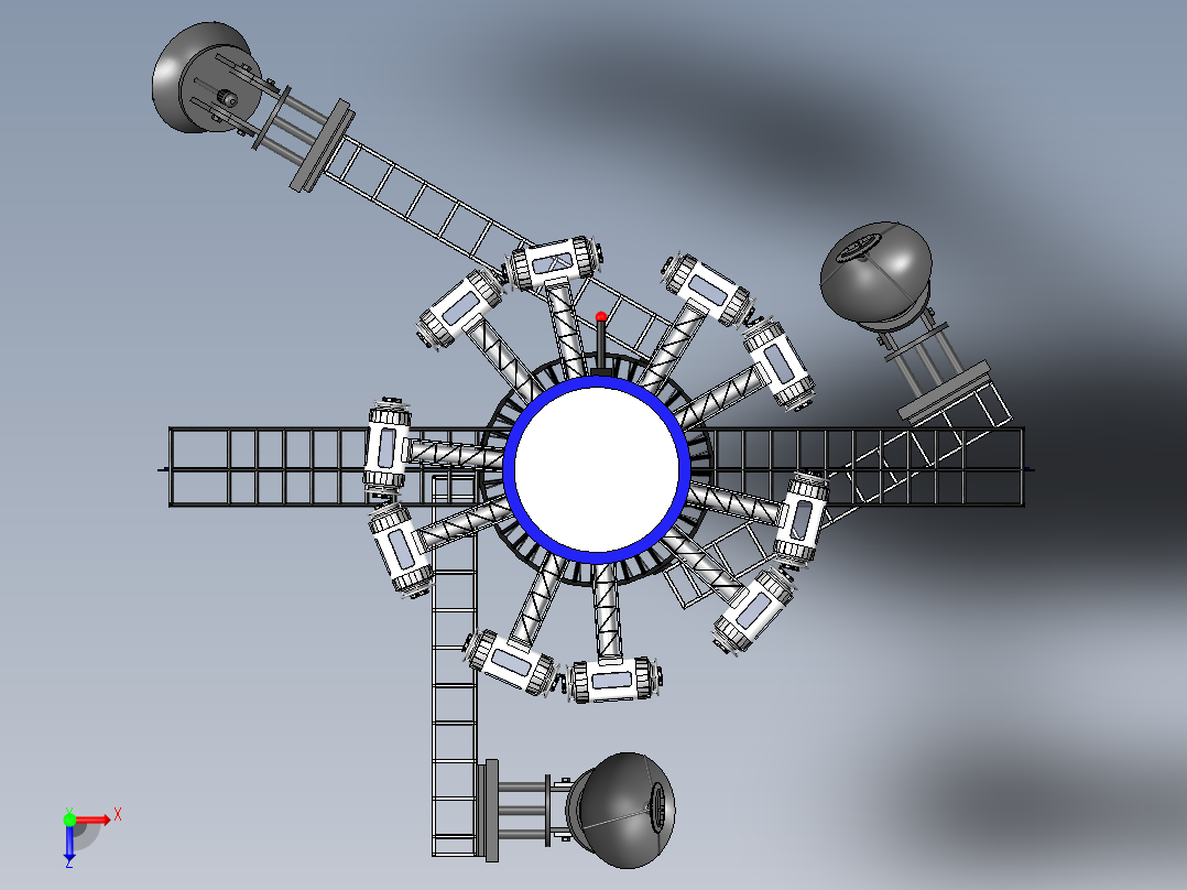 卫星、空间站(44)俯视图