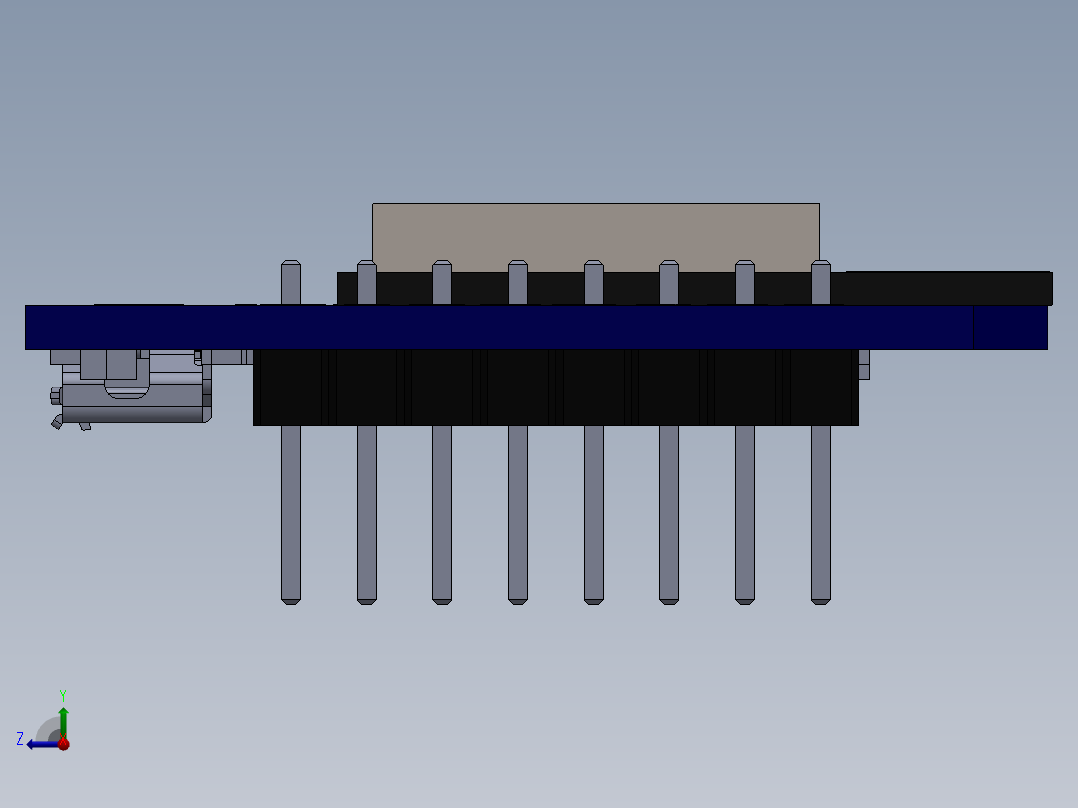 电路板、主板(350)右视图