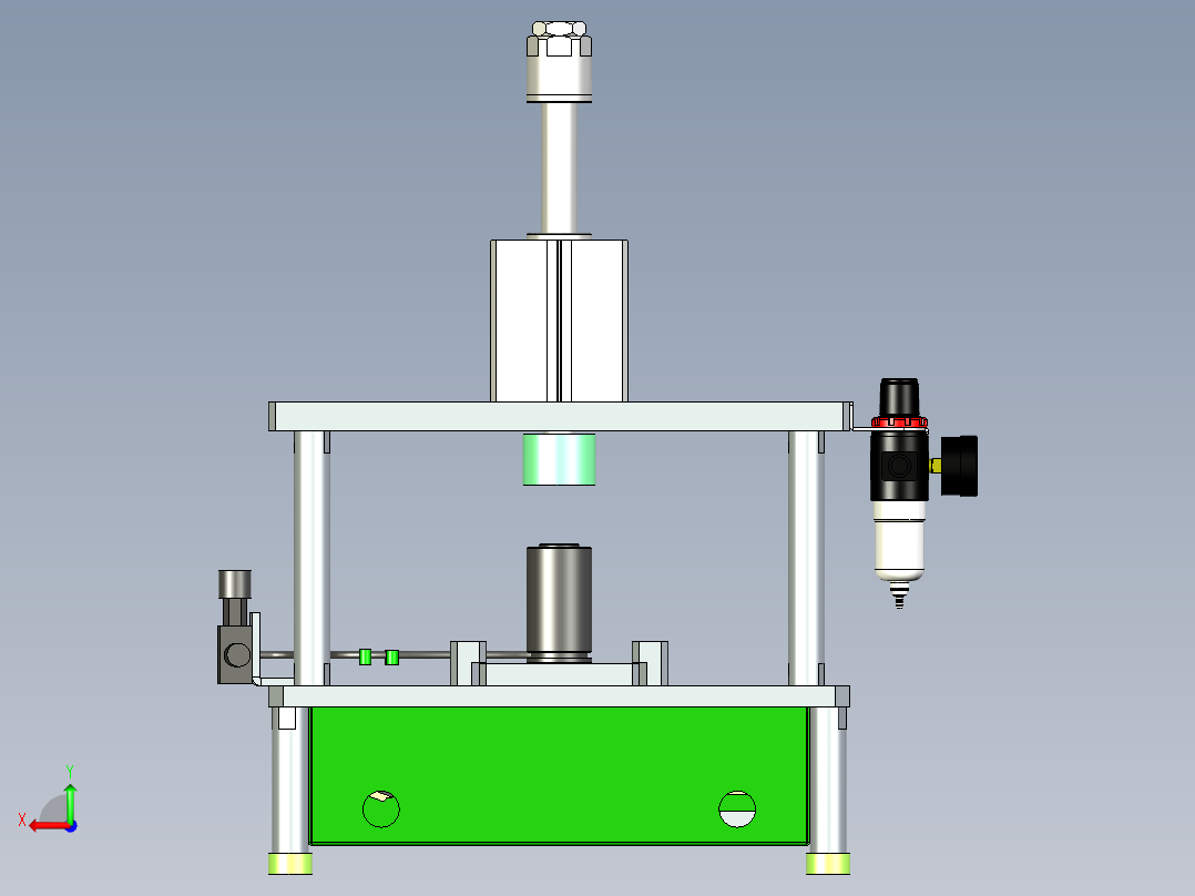 氮气弹簧压力测试机后视图