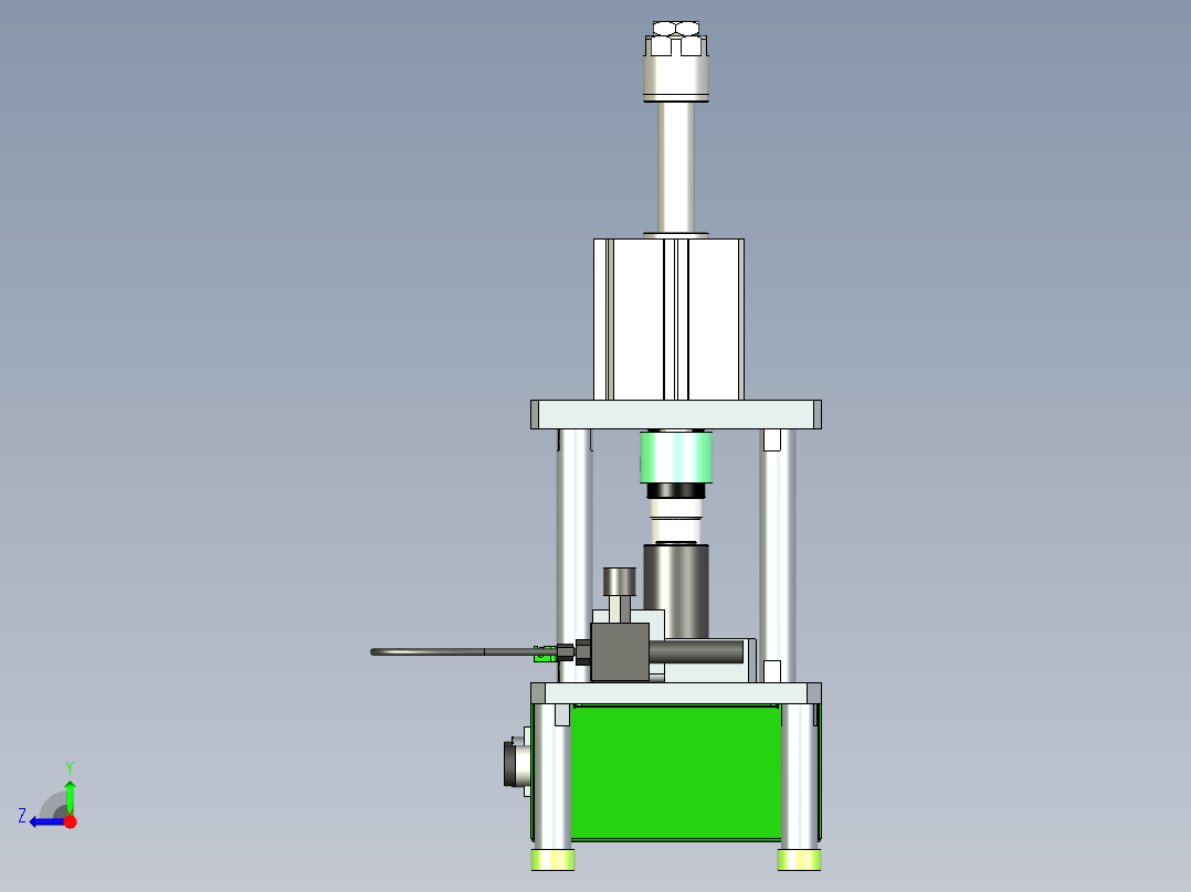 氮气弹簧压力测试机右视图