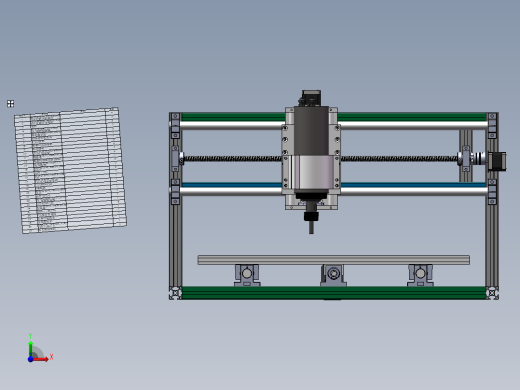 加工木块或者铝的雕刻机前视缩略图