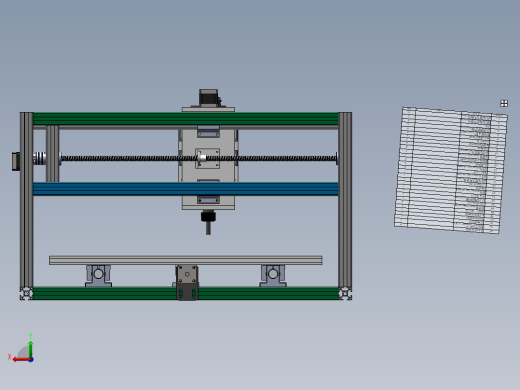加工木块或者铝的雕刻机后视缩略图
