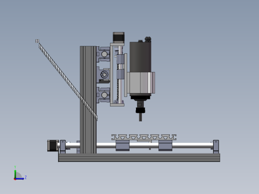 加工木块或者铝的雕刻机左视缩略图