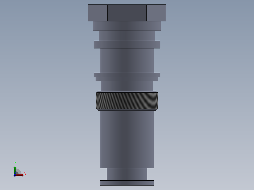 插装阀塞前视图