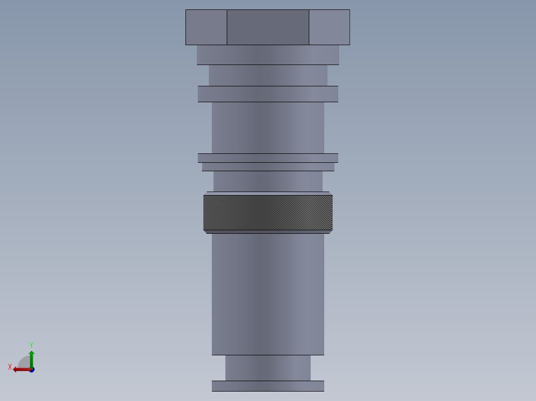 插装阀塞后视图