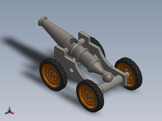 大炮(23)正等轴测缩略图