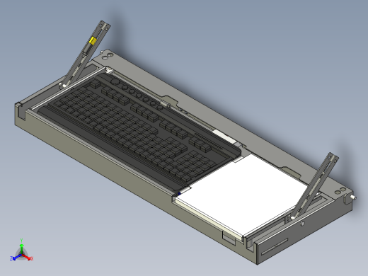 滑动上翻小键盘盒