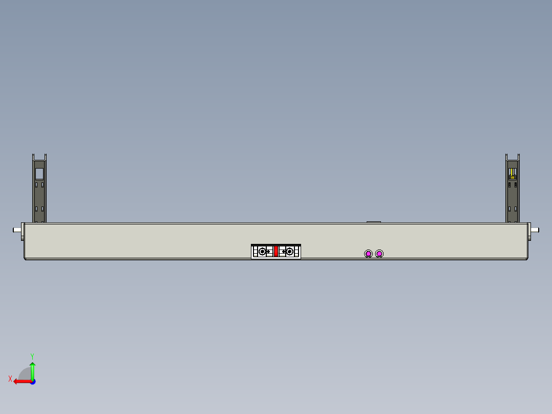 滑动上翻小键盘盒后视图