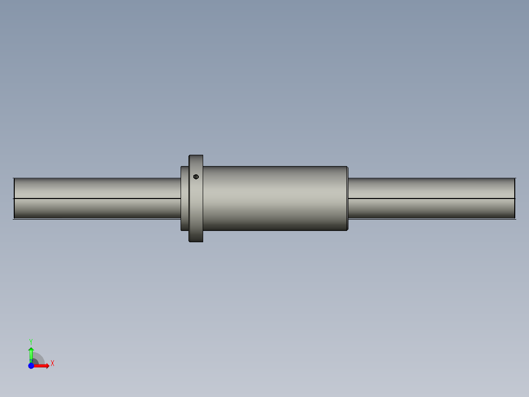 JF8032-8滚珠丝杆3D模型前视图