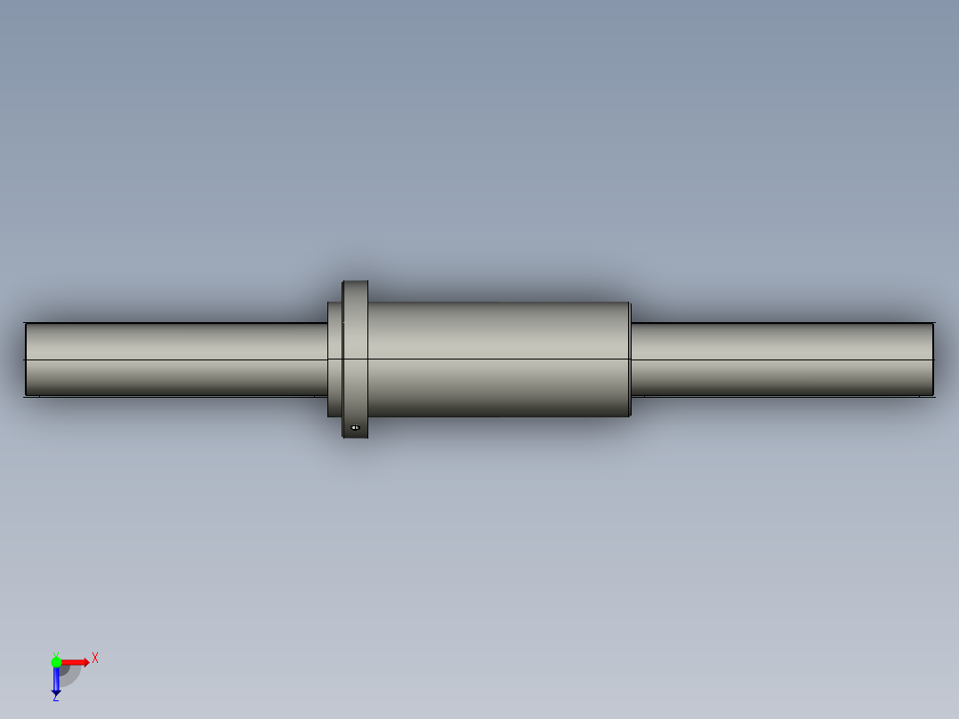 JF8032-8滚珠丝杆3D模型俯视图