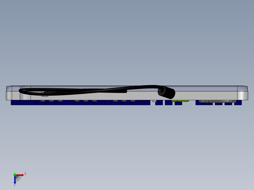 键盘扬声器11俯视图
