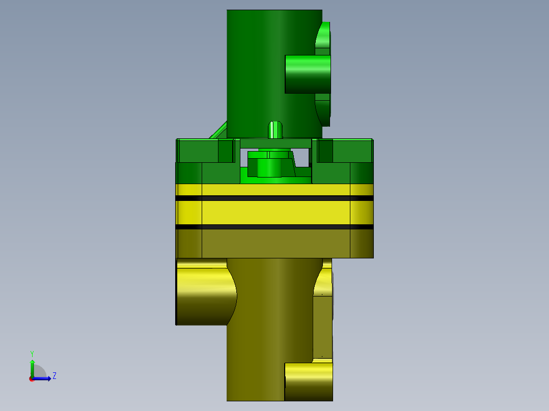 气动空气阀左视图