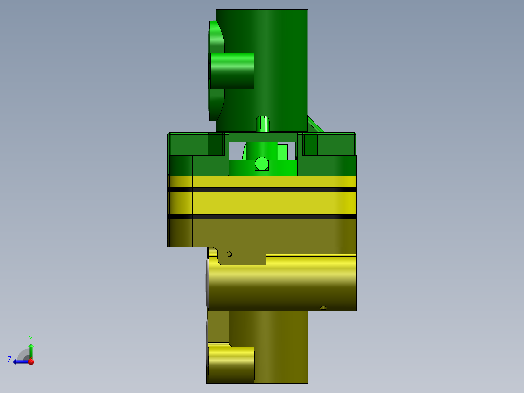 气动空气阀右视图
