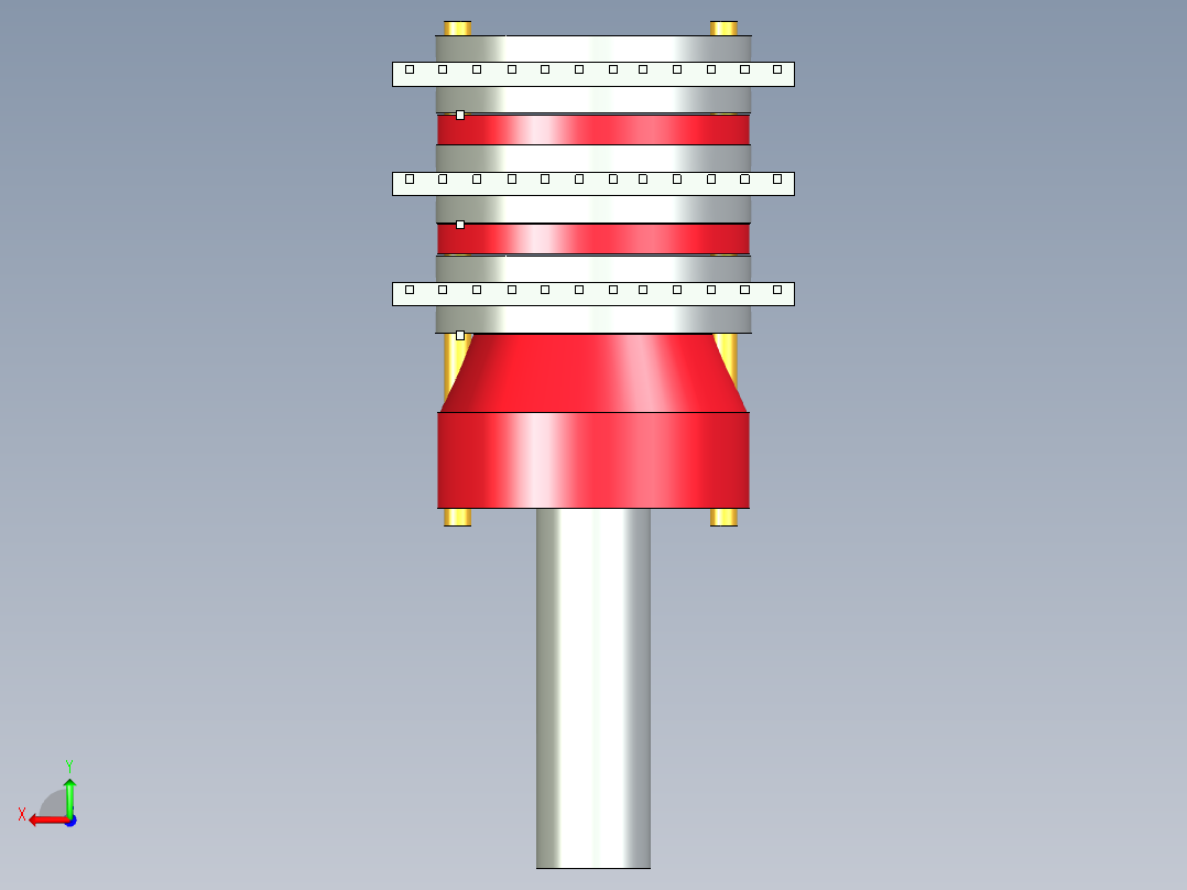 Grayhill 71EF30-03B12S 三联旋转开关后视图