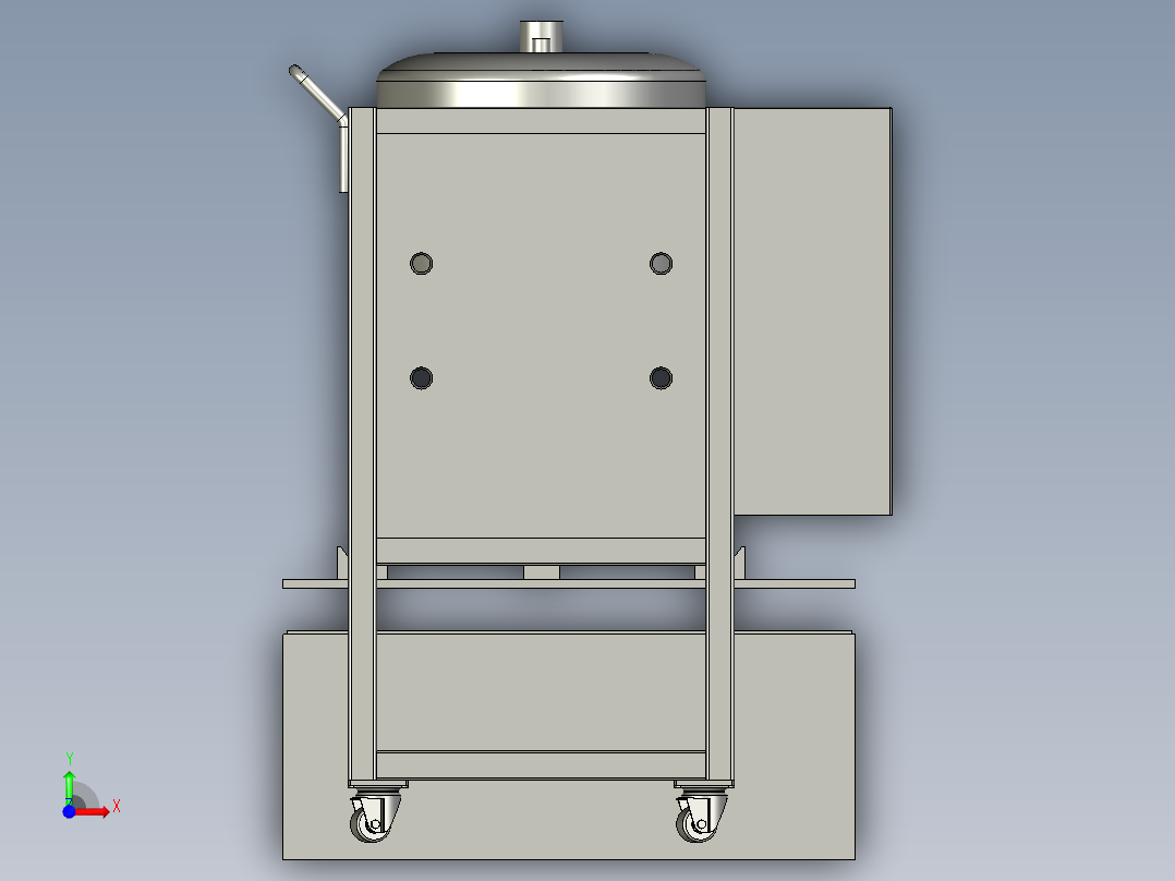 50L基料车-前视图