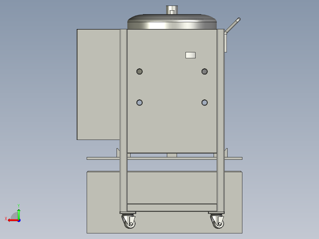 50L基料车-后视图