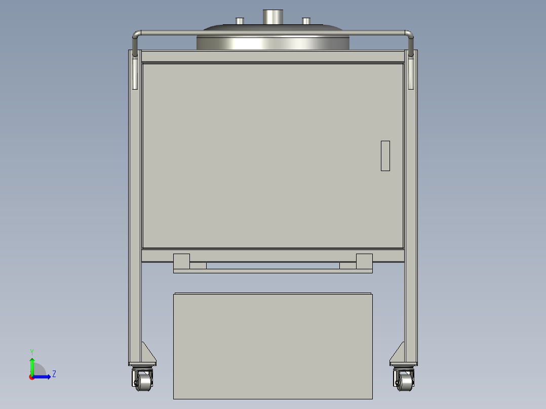 50L基料车-左视图