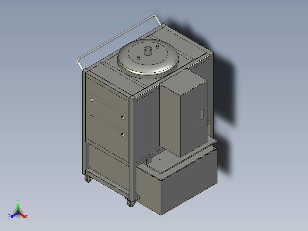 50L基料车-正等轴测图