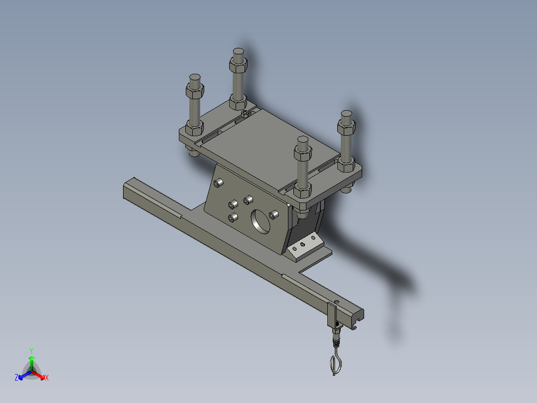 入料导料系统BLP02-00-00正等轴测图