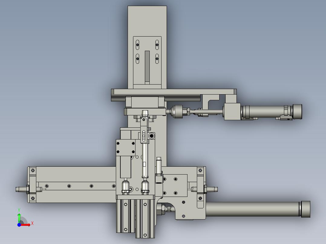 转轴O令上料部件前视图