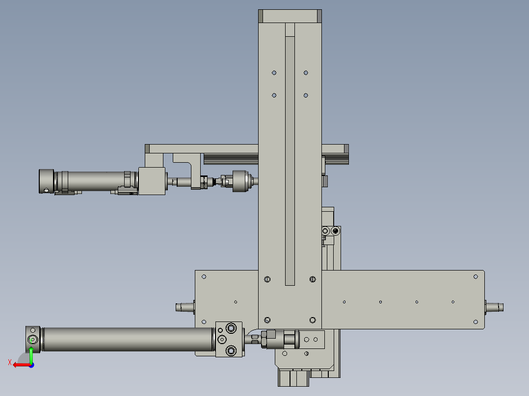 转轴O令上料部件后视图