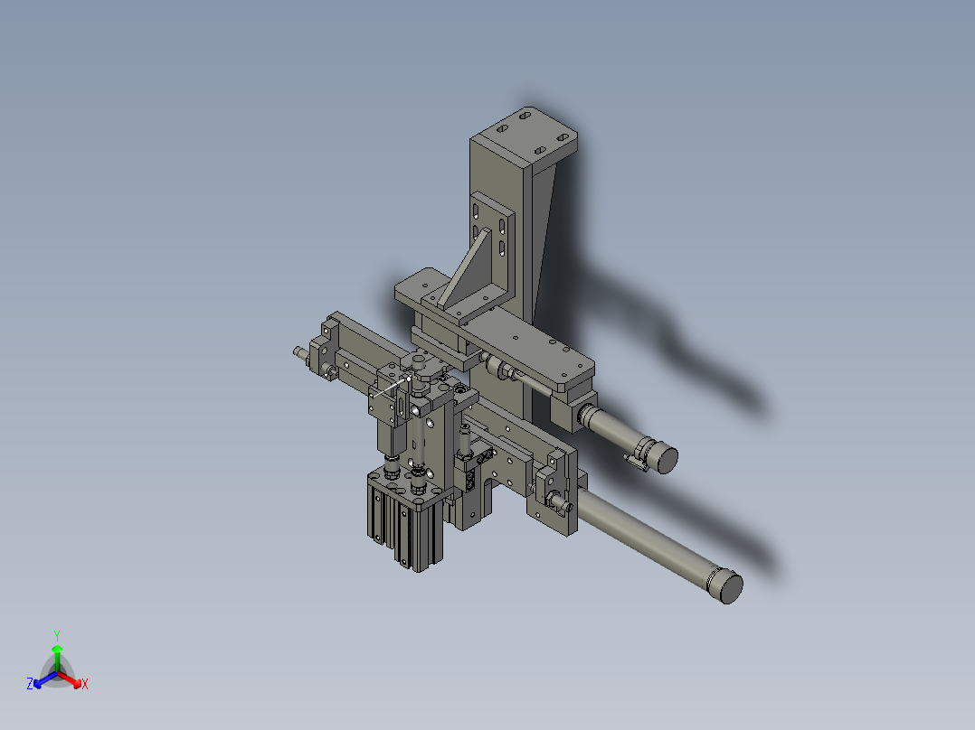 转轴O令上料部件正等轴测图
